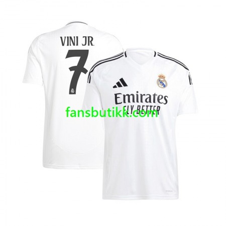 Fotballdrakt Real Madrid Vinicius Junior 7 Hjemmetrøye 2024-2025 Kortermet